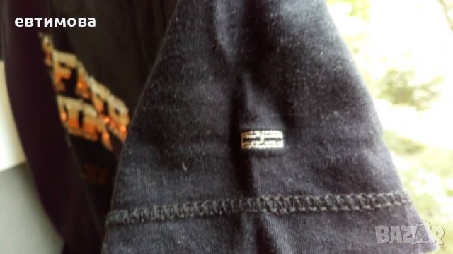 Тишърт Tommy Hilfiger denim, L, с пайети, снимка 4 - Тениски - 33293468