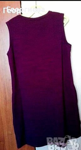 Нова ежедневна рокля от ватирано трико в лилаво👗М, L👗 арт.146, снимка 6 - Рокли - 26976993