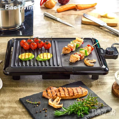 Бездимна електрическа скара Muhler, мраморно покритие, 2200W, снимка 3 - Скари - 52151963