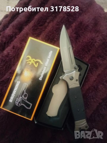 Масивен полуавтоматичен нож, снимка 10 - Ножове - 39630381