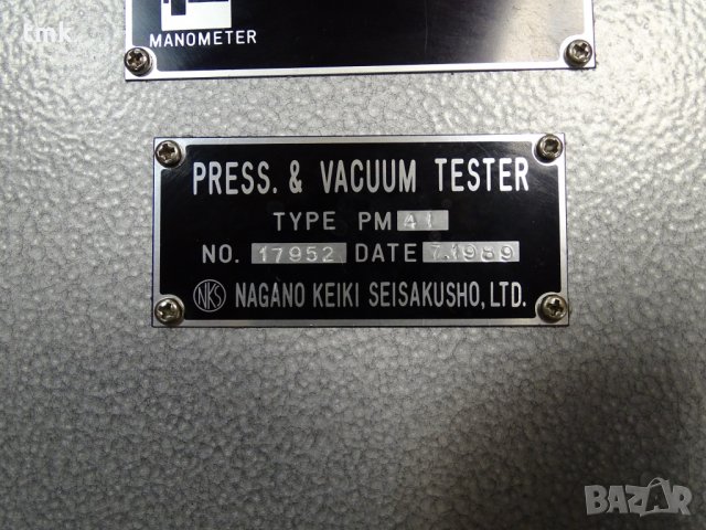 Стенд за манометри Press and Vacuum Tester NAGANO KEIKI PM-41, снимка 6 - Други машини и части - 33380441