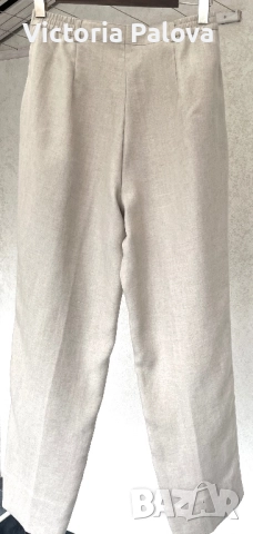 Елегантен ленен панталон  LADY H. EXCLUSIV VON PETER HAHN - лято- есен, снимка 7 - Панталони - 52102033