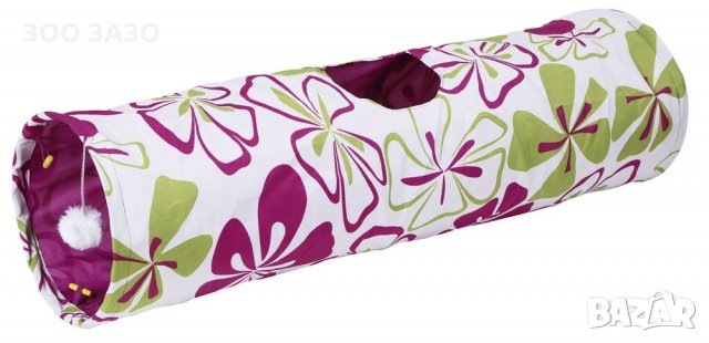 Тунел за Котки FLOWER 90x25 см. - Модел: 82638, снимка 2 - За котки - 27797640