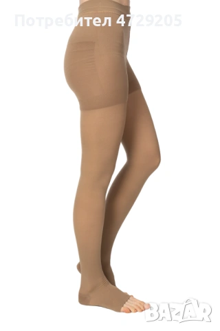 Компресивен чорапогащник с отворени пръсти КЛАС 2