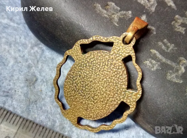 СТАРА АЖУРНА БРОНЗОВА ИЗТОЧНОПРАВОСЛАВНА ИКОНКА ПРЕСВЕТА БОГОРОДИЦА с МЛАДЕНЕЦА 77681, снимка 2 - Антикварни и старинни предмети - 48161186