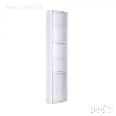 Водоустойчив вертикален шкаф за баня с 6 рафта