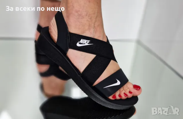 Nike Дамски Черни Сандали Найк Код P615, снимка 4 - Сандали - 50428359