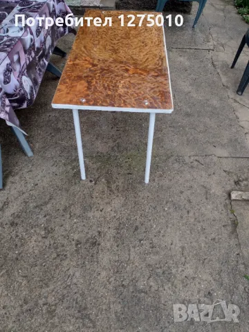 Маса със метална конструкция , снимка 4 - Маси - 49744301