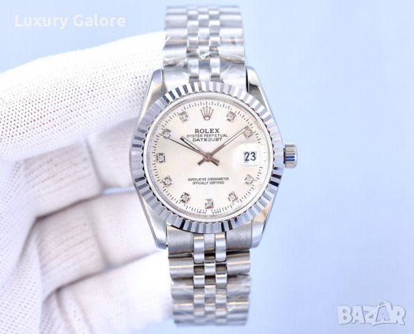 Унисекс часовник Rolex Oyster Perpetual Datejust с автоматичен механизъм, снимка 1 - Дамски - 36927574