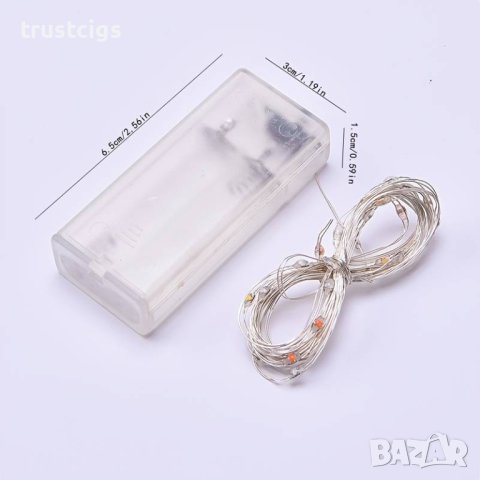 Микро Led лампички 5м Бели, снимка 5 - Лед осветление - 43107766