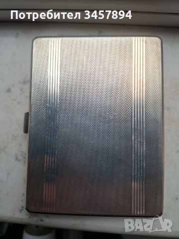 Английска Викторианска сребърна табакерер, снимка 2 - Антикварни и старинни предмети - 52812304