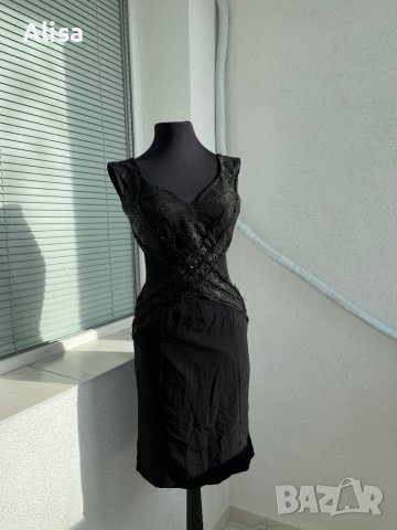Официална черна рокля с гол гръб, снимка 14 - Рокли - 38983210