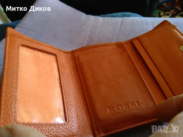 Женско кожено портмоне Росси 125х90мм, снимка 8 - Портфейли, портмонета - 49349477