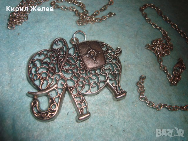 СРЕБРИСТО КЪСМЕТЛИЙСКО АЖУРНО СЛОНЧЕ АРТ - МЕДАЛЬОН с ВЕРИЖКИ 3875, снимка 5 - Колиета, медальони, синджири - 35261302