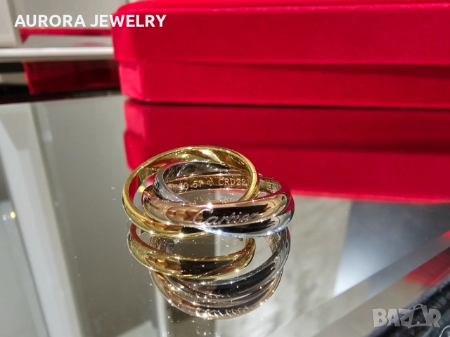 CARTIER Trinity Classic Унисекс Пръстен, снимка 2 - Пръстени - 52843798