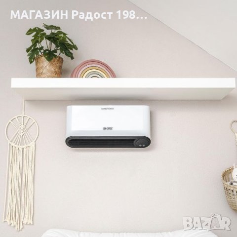 Керамична печка за стена FIRST FA 5571-9, снимка 6 - Отоплителни печки - 43525211