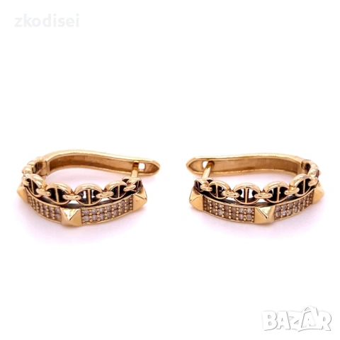 Златни обеци 6,08гр. 14кр. проба:585 модел:36019-2