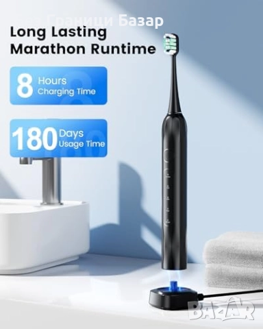 Нова Електрическа четка за зъби с дълбоко почистване и свеж дъх уста, снимка 6 - Други - 52774094