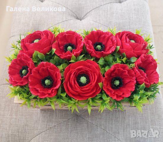Кашпи с цветя изработени от керамика, снимка 5 - Декорация за дома - 43820703
