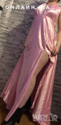 Рокля NICOLETTE ANGEL BLUE в нежен с Розов цвят, снимка 2 - Рокли - 40257521