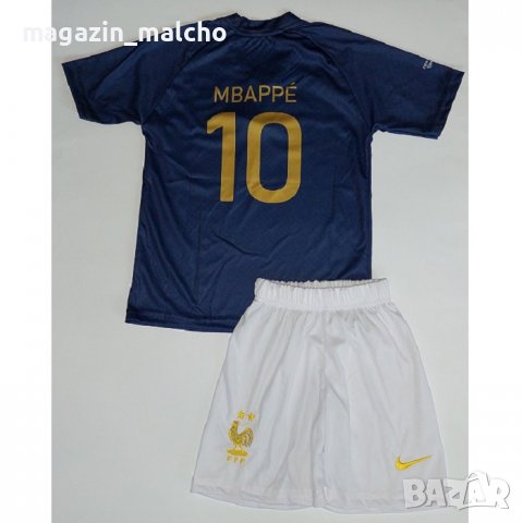 ДЕТСКИ ФУТБОЛЕН ЕКИП – NIKE FF FRANCE MBAPPE 10; размери: 160/176 см., снимка 2 - Футбол - 38660429