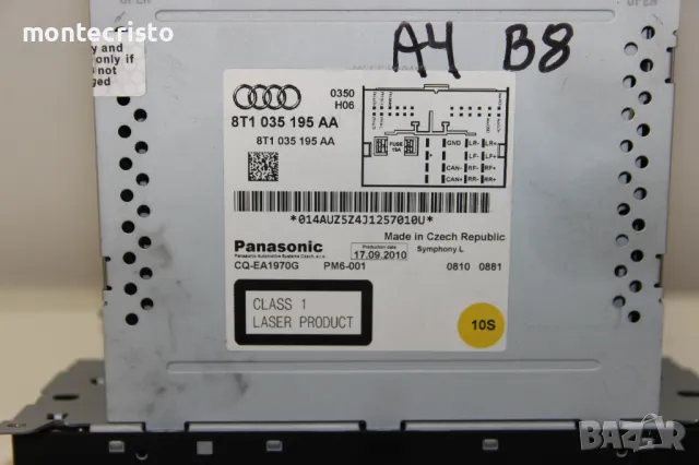 CD RADIO Audi A4 B8 (2007-2011г.) Symphony 8T1035195AA / 8T10 35 195 AA, снимка 5 - Аксесоари и консумативи - 50409145