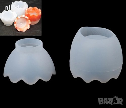 3D Яйце черупки 2 части силиконов молд форма фондан смола шоколад гипс свещ, снимка 2 - Форми - 32936861