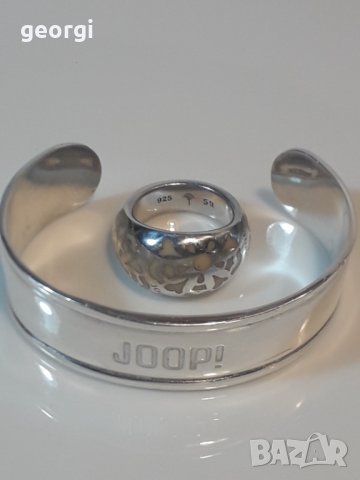 Сребърна гривна и пръстен Joop!
