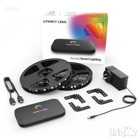 намаление Fancy Sync Box Амбиентно синхронизирано TV осветление HDMI 2.0 (56" To 65"), снимка 2 - Телевизори - 50077063
