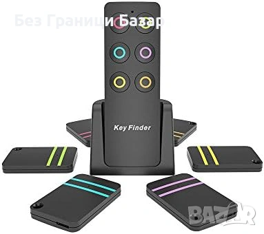 Нов Key Finder Безжичен Локатор – 6 броя 100 ft, Силен Звук, Без Приложение за намиране на вещи