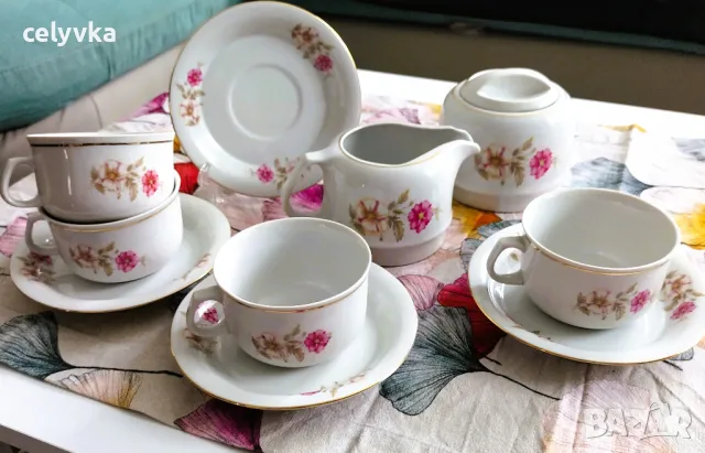 Стар български порцеланов сервиз Разград , снимка 3 - Сервизи - 50018071