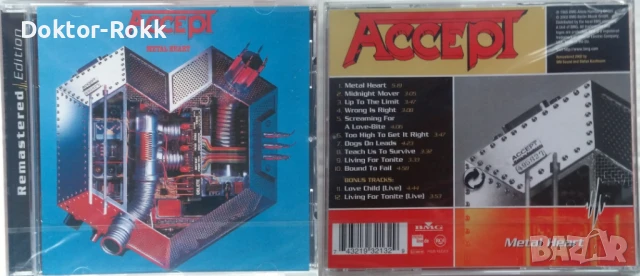 Accept - оригинални и неофициални дискове , снимка 4 - CD дискове - 50871506