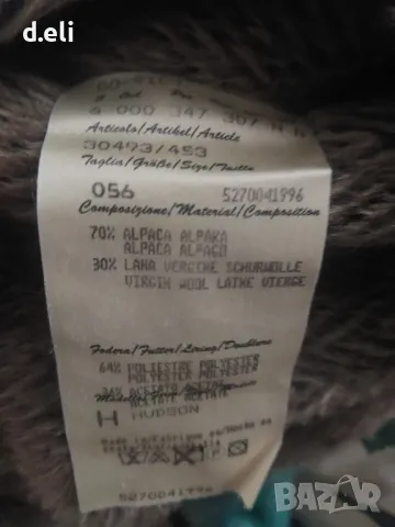 BALDESSARINI 🇮🇹 Size L-XL  Aлпака, Вълна Уникално дълго палто, снимка 8 - Палта, манта - 49163810