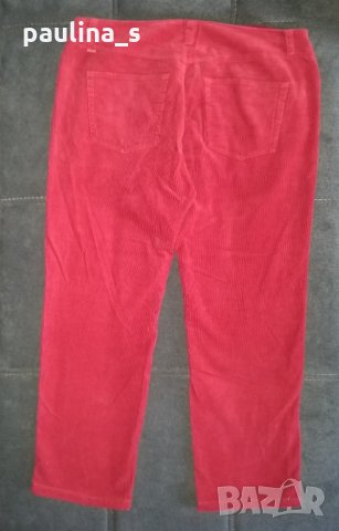 Дизайнерски червени джинси "Jackpot" by Carly Gry / голям размер, снимка 3 - Панталони - 14225321