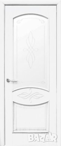 Борман Интериорна врата Дона Бяла БВХ Делукс Остъклена , снимка 1 - Интериорни врати - 33329864