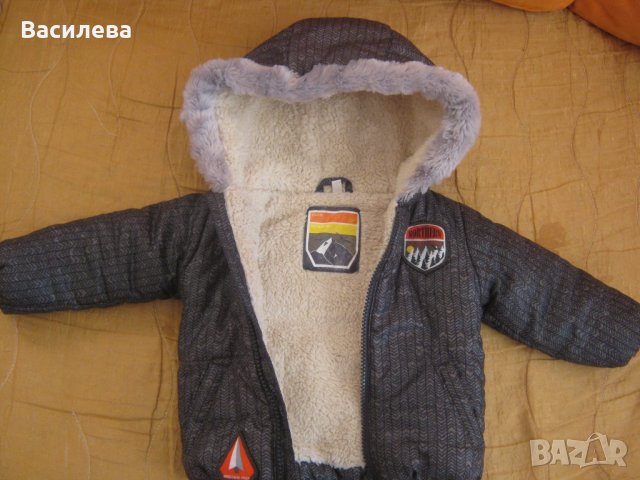 Плътно яке с подплата и качулка 68 размер, снимка 3 - Бебешки якета и елеци - 26696960