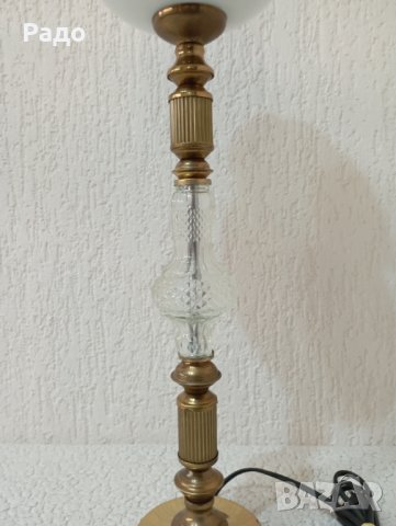 Комплект от две големи месингови лампи - лампа, снимка 4 - Антикварни и старинни предмети - 43486233