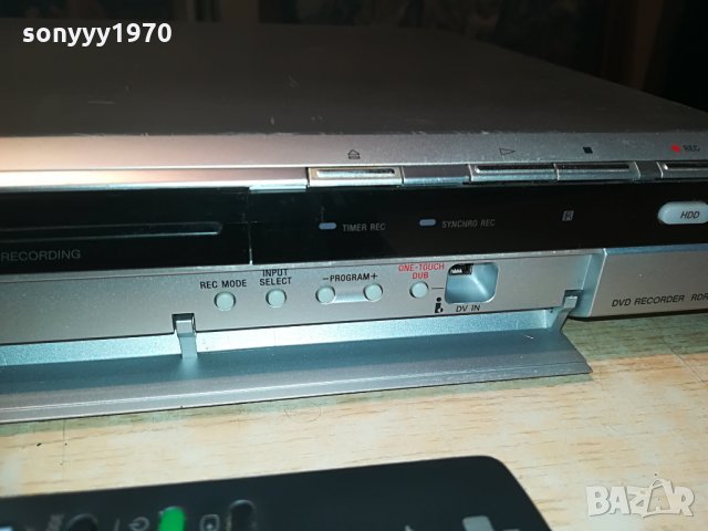 sony rdr-hx720 dvd recorder-hdd/dvd-160gb+remote, снимка 14 - Плейъри, домашно кино, прожектори - 29059256