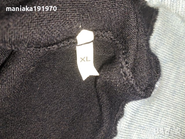 РЕЗЕРВИРАН! Мъжки италиански пуловер мерино (XL) 100% Merino Wool , снимка 5 - Пуловери - 43666706