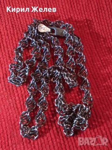 РАЗКОШЕН ИТАЛИАНСКИ СРЕБЪРЕН МОДЕН АРТ УНИСЕКС ЛАНЕЦ СРЕБРО 925 КРАСИВА ЗДРАВА ВИНТИДЖ ПЛЕТКА 32364, снимка 16 - Колиета, медальони, синджири - 38373234