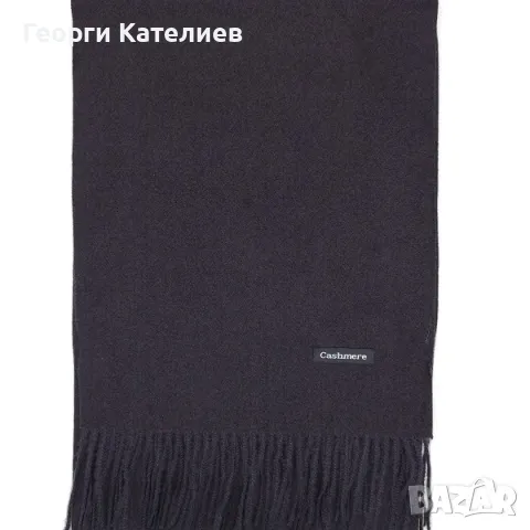 Мъжки зимен комплект в черно и сиво-Шал, шапка с подгъв и луксозни ръкавици Код на продукта:KM-03, снимка 2 - Подаръци за мъже - 48127371