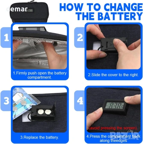 Чанта за охлаждане на кърма, дисплей за температура в реално време, 2 пакета лед, черна, снимка 5 - Аксесоари за кърмачки - 53534292