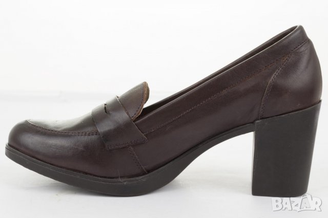 Дамски кожени обувки в тъмнокафяво марка Amparo Infantes , снимка 4 - Дамски обувки на ток - 38471596