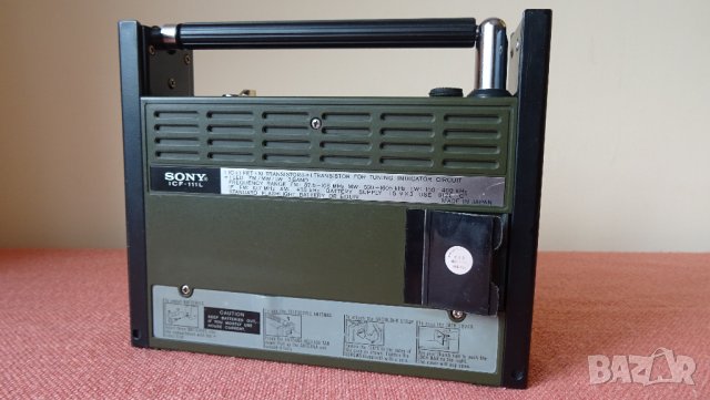 Vintage Sony ICF-111L   AM/FM Radio, 1970's  Japan, снимка 9 - Радиокасетофони, транзистори - 33036844