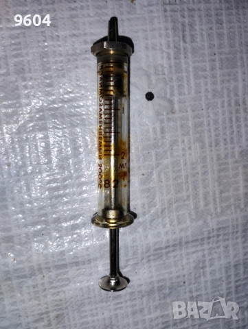 Стари стъклени спринцовки , снимка 3 - Медицински консумативи - 52428270