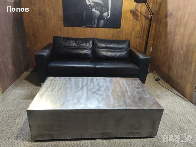 Дизайнерски кожен диван с функция сън, снимка 10 - Дивани и мека мебел - 53343464