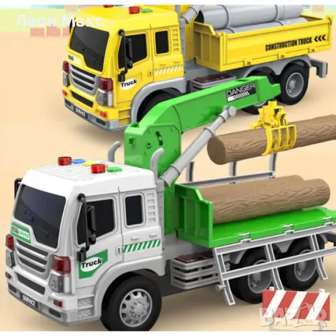 Камион с кран, звуци и светлина , снимка 2 - Коли, камиони, мотори, писти - 48255662