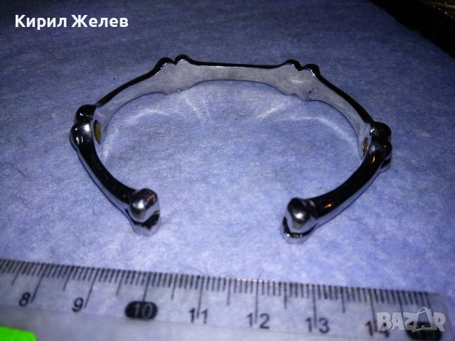 ДИЗАЙНЕРСКИ ВИНТИДЖ АРТ МОДЕЛ ГРИВНА ЛЕГИРАНА БЛАГОРОДНА НЕРЪЖДАЕМА СТОМАНА 38047, снимка 9 - Гривни - 40856304