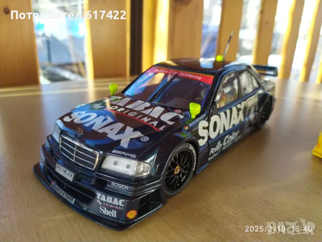 1:18 Метални Модели на MERCEDES C-Klass DTM Team AMG - UT models, снимка 14 - Колекции - 50210342