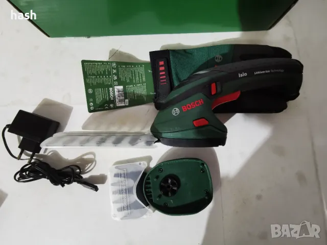Комплект акумулаторни тримери за трева Bosch Bosch Isio (3,6 V, дължина на ножа 12 см,, снимка 6 - Градинска техника - 48546940